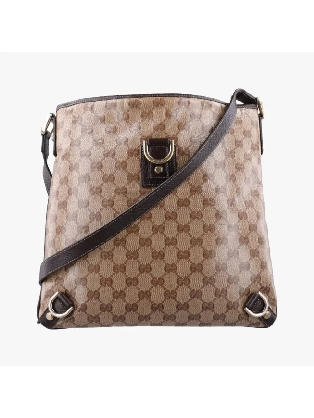 Gucci Abbey Brown Canvas Tote